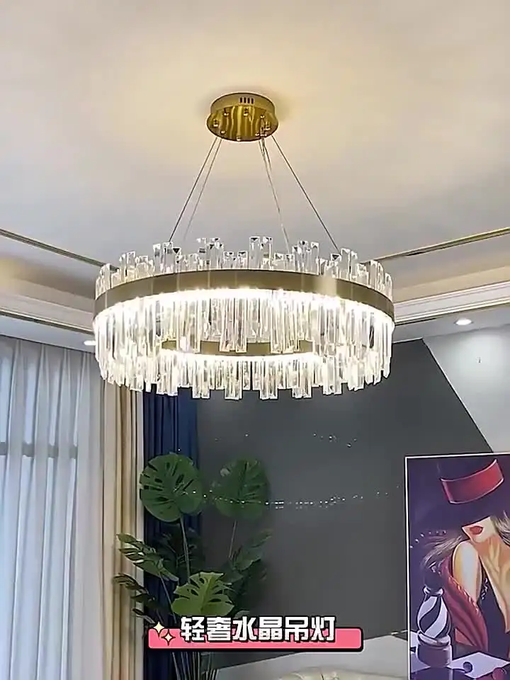 リモコン付きクリスタルシャンデリア 長方形 ゴールド 長方形の吊り下げ式クリスタルシャンデリア,モダンな高級品