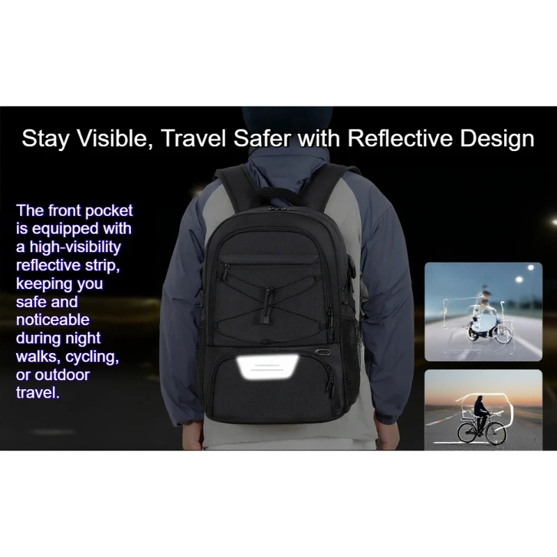 Waterproof Sports Backpack with Shoe Compartment for Men and Women