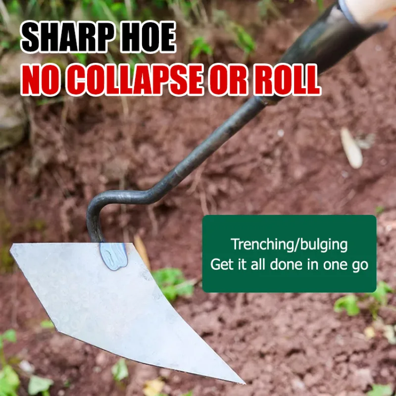 Thickened manganese steel triangular hoe