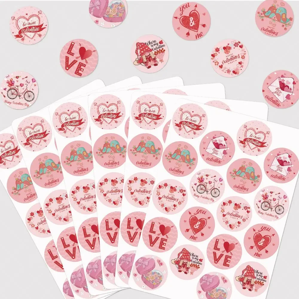 

Valentine's Day Party Decoration Sticker Labels Valentine's Day Invitation Letter Wedding Envelope Greeting Card Decors Sticker