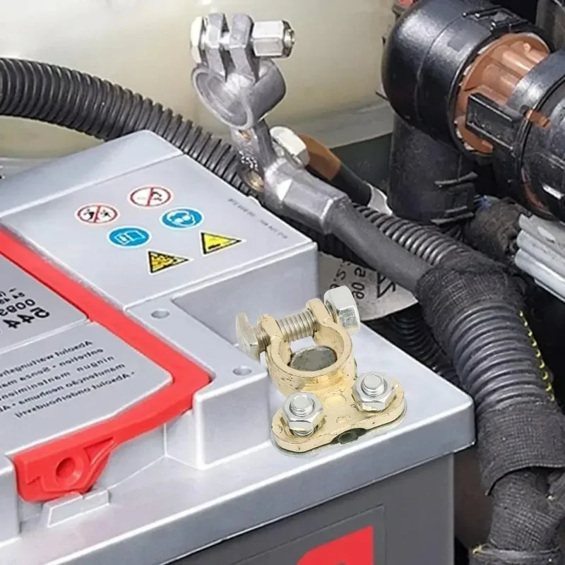 2pcs Automotive Battery Terminal Wire Cable Clamp Quick Release Connector for Car Truck Van Lorry Caravan