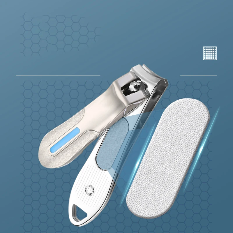 Professional Stainless Steel Nail Clipper Cutter Toenail Trimmer Pedicure Scissors Manicure Files 1pcs