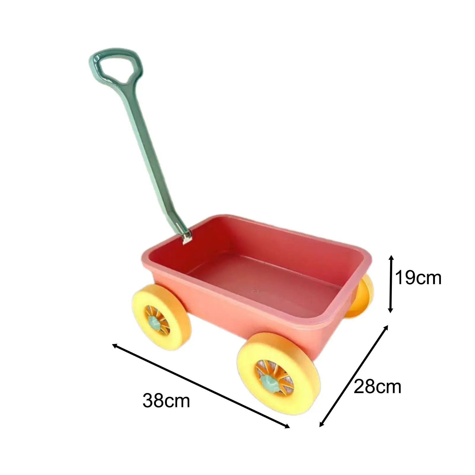 Pretend Play Wagon Beach Toy Novelty Vehicle Holding Toy Outdoor Toy Vehicle 6