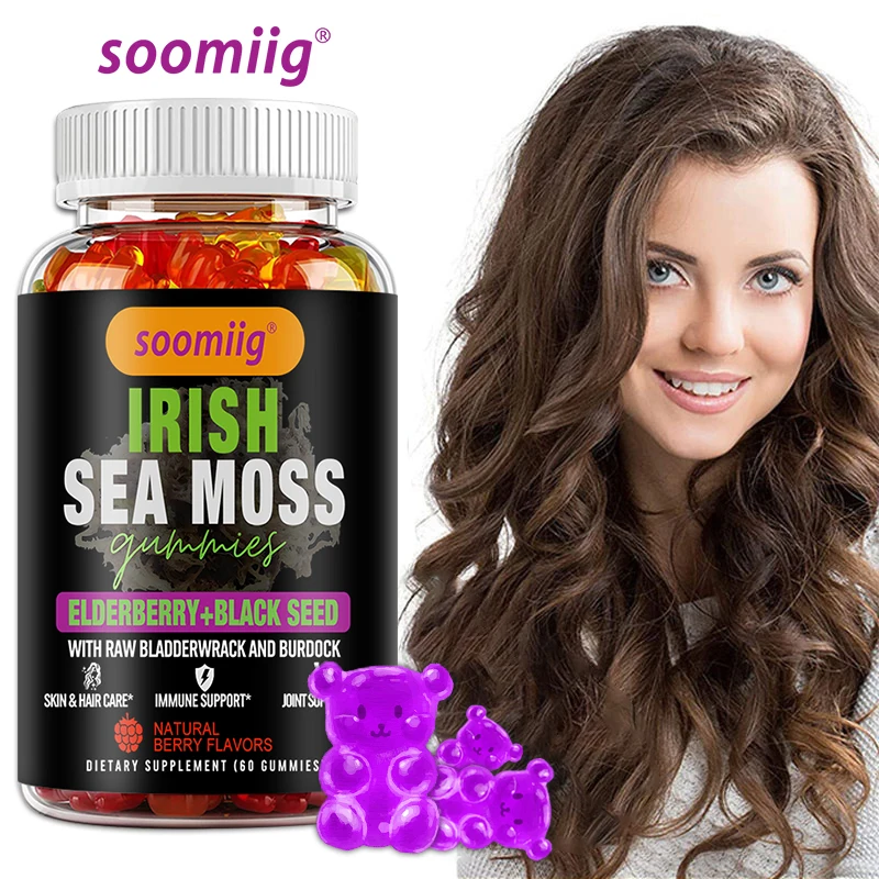Soomiig Irish Sea Moss Gummies – 102 Nutrients for Joint, Skin, Heart & Immune Support