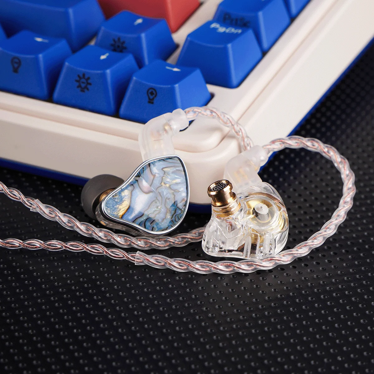 NiceHCK DB2 마이크 인이어 모니터 헤드셋, 하이브리드 IEM HiFi 음악 이어버드, 0.78 2 핀 인터페이스, 보컬 베이스 Ea, 1DD + 1BA 듀얼 드라이버