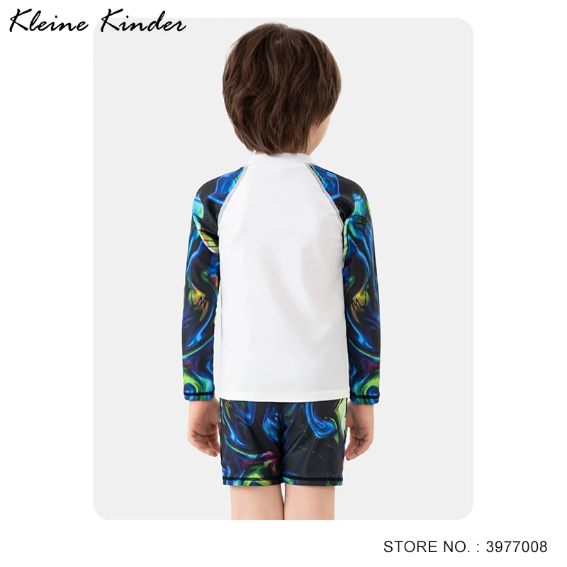 Swimsuit for Children Long Sleeve UPF50 UV Protection Boys Swimming Suit Rash Guard Summer Seaside Beach Surfing Bathing Clothes