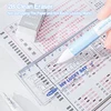 1Set Exam Set Press Neutral Pen 2B Automatic Pencil Rubber Ruler Six Stationery Items for Students 4