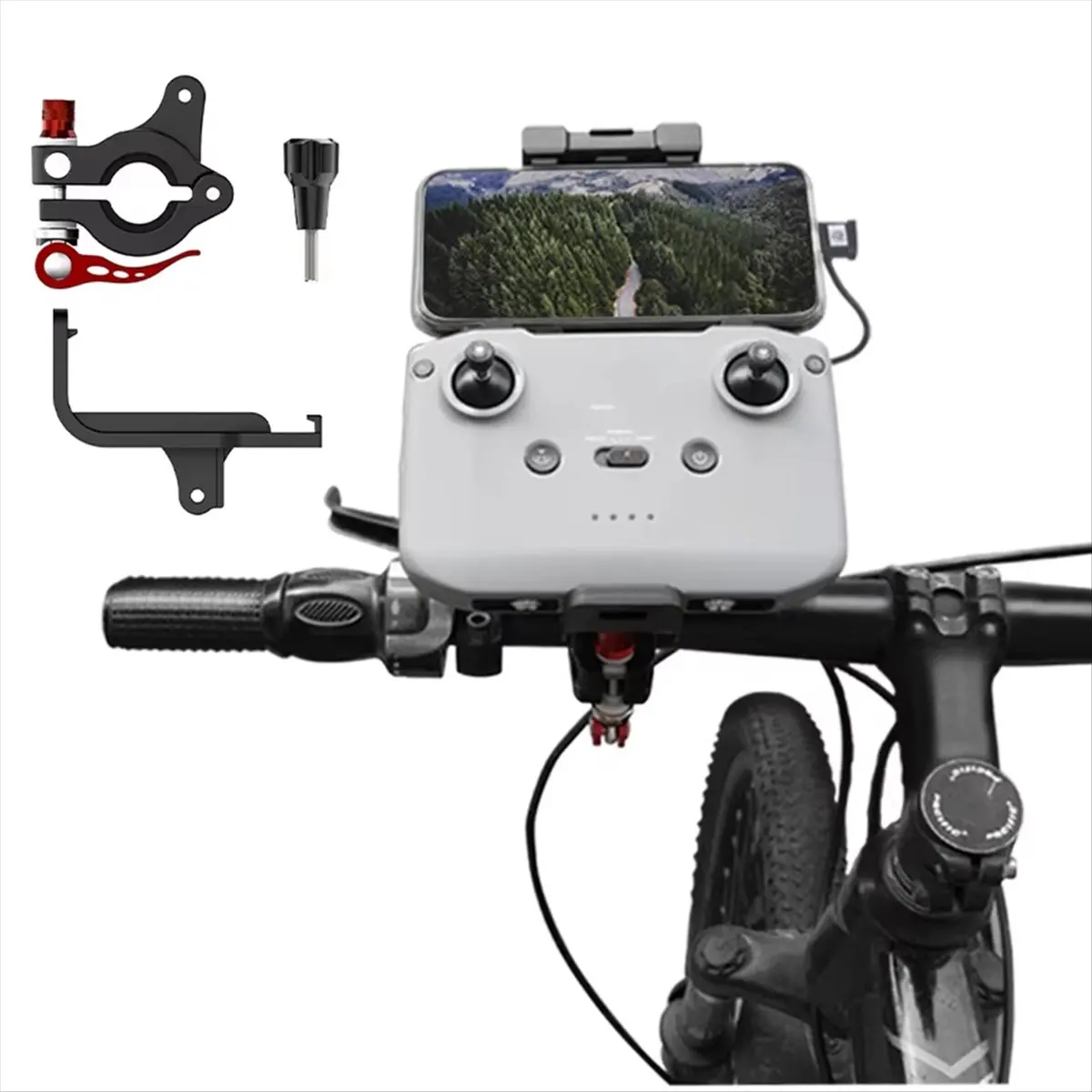 A10R DJI RC-N1/N2/N3 용 원격 제어 자전거 브래킷 스탠드 DJI 액세서리 용 자전거 사이클링 핸들 바 클립 홀더 마운트