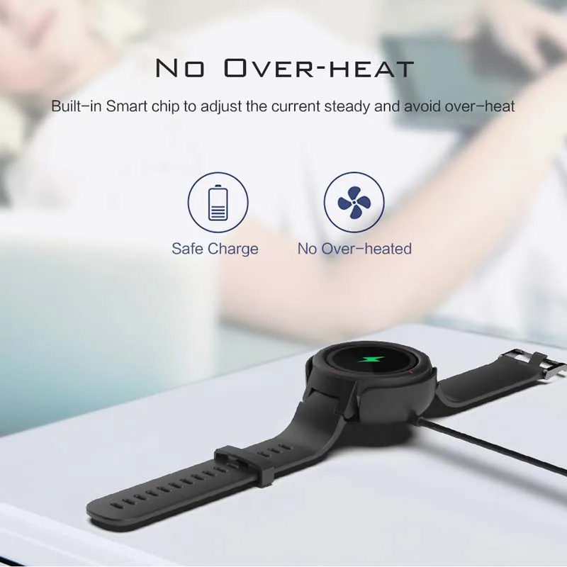 Amazfit Verge A1811 충전기 케이블 용 Amazfit Verge Lite A1801 USB 충전기 도크 용 스마트 시계 교체 충전 케이블