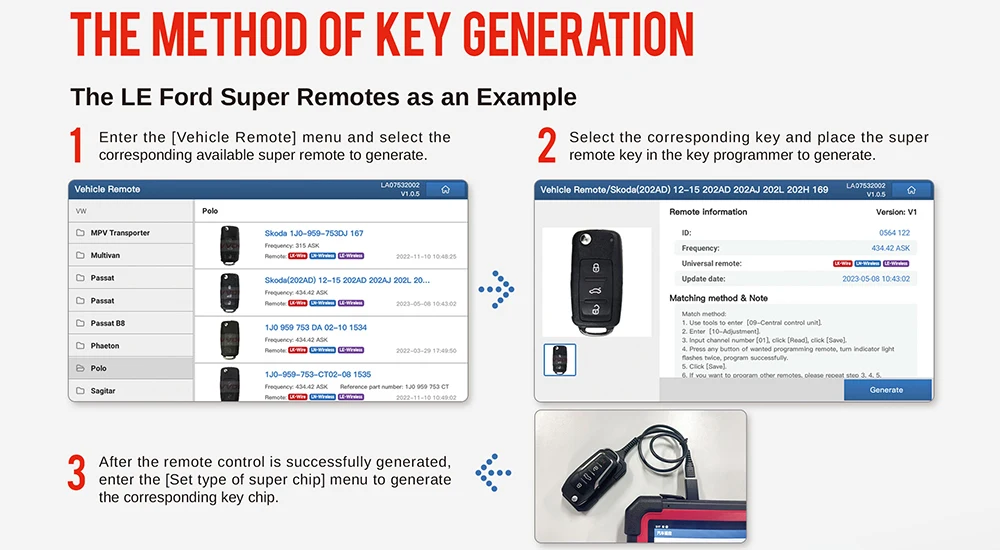 Device interface for remote generation