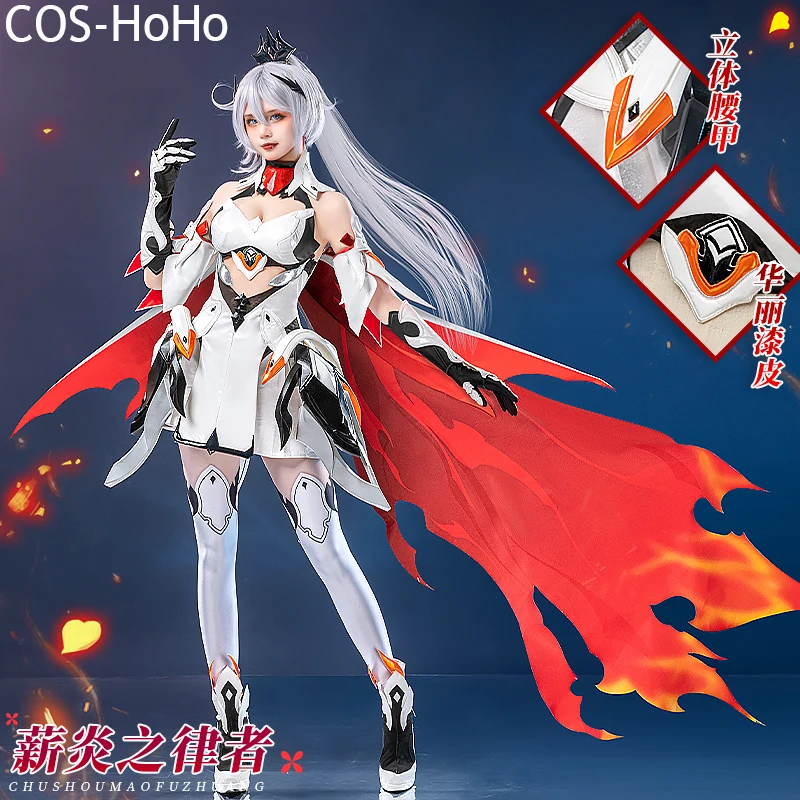 

COS-HoHo Honkai Impact 3rd Kiana Kaslana Game Suit Elegant Dress Uniform Cosplay Costume Halloween Party Role Play Outfit Women