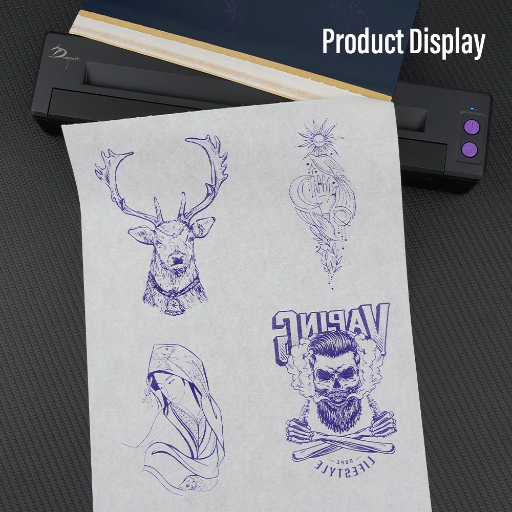 20/100pcs Tattoo Transfer Paper Carbon Thermal Stencil 4 Layered Sheet Tattoo Paper Copy Paper Tracing Paper for Tattoo Supplies - 5