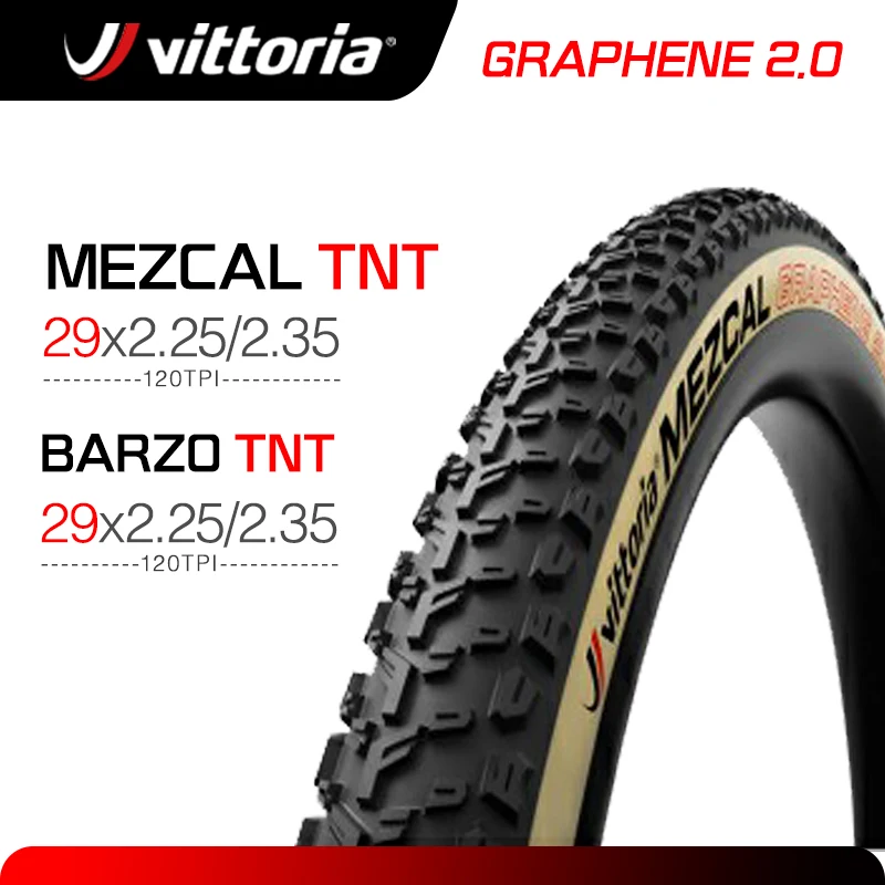 Mezcal Vittoria 29X2.25 /29 X2.35 Barzo 29 Mtb In Tubeless Pneumatico Grafene 2.0 Mountain Bike Vuoto Fuoristrada Pieghevole 29 Pneumatico