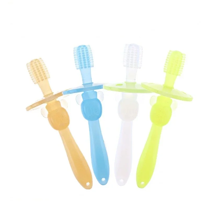 New Design Silicone Baby Practice Toothbrush