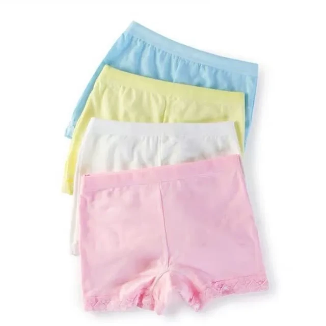 4Pcs/Lot Girls Underwear Children's Cotton Boxers Kids Shorts Panites Baby  Girl Clothes for 2-10 Years