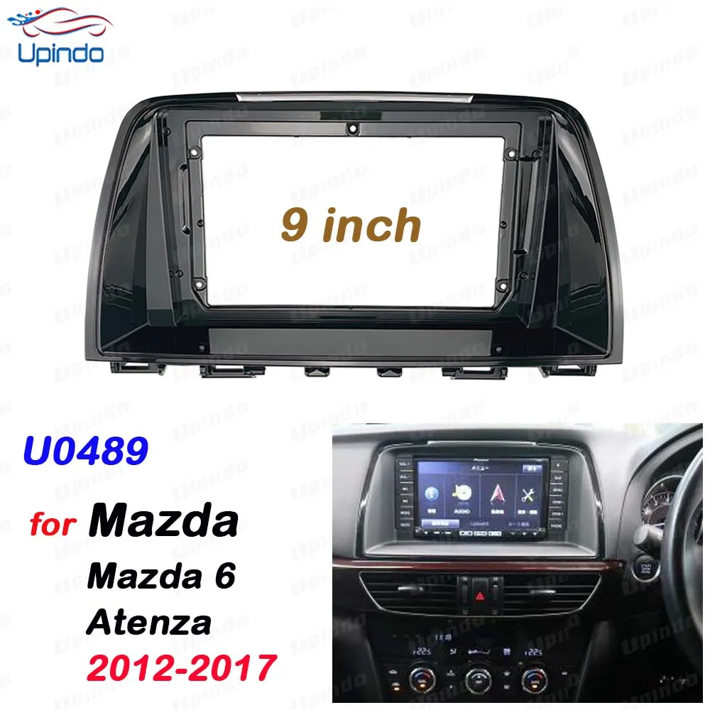 

2 Din 9 дюймов Автомобильный Android радио установка GPS Mp5 ABS PC пластиковая панель Рамка для Mazda 6 Atenza 2012-2017