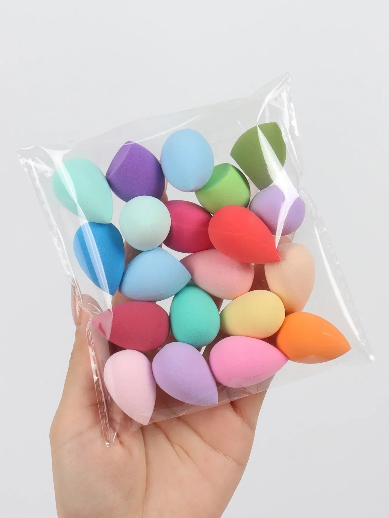 Mini Random makeup eggs 10-20-50-100 pack. Random color and shape, multi-color Make-up sponge, foundation mixed beauty sponge