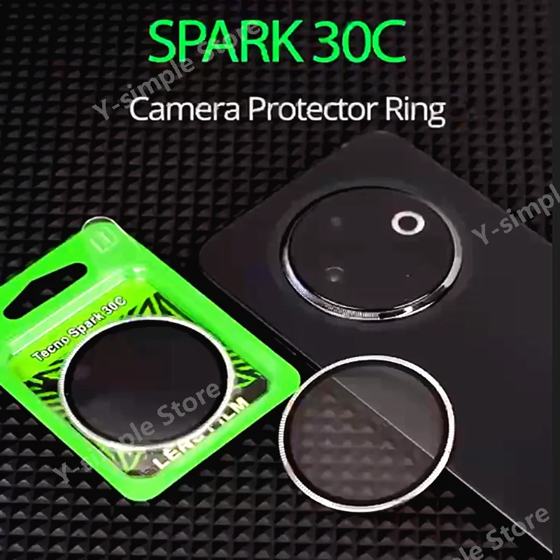 Premium Metal Camera Lens Protector with 3D Snap-On Anti-Scratch Film