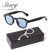 Mode dégradé bleu petites lunettes De soleil rondes pour femmes hommes marque concepteur Vintage tortue carré Lunettes De Soleil Lunettes De Soleil 3
