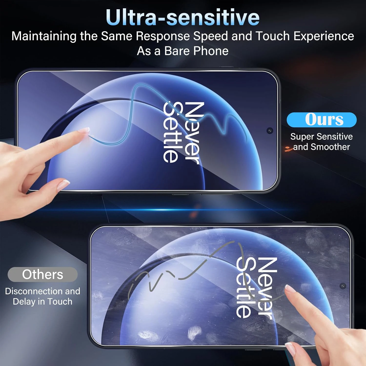 Ultra-Durable 2.5D 9H Tempered Glass Screen and Camera Lens Protector Film