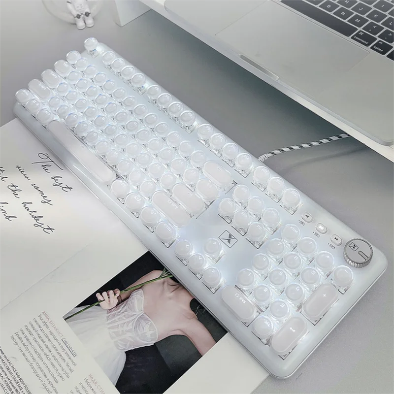 

Клавиатура Eweadn K520 Механическая Прозрачная с белыми кубиками льда