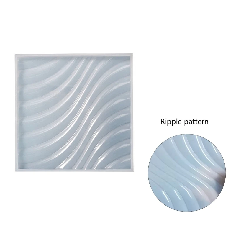 

Wavy Epoxy Resin Silicone Mold Molds for DIY Resin Wine Glass Cup Mat Home Decor DIY Crafts Making