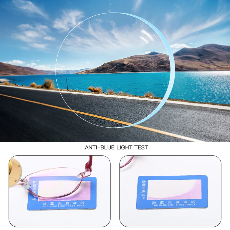 Women's Rimless Anti-Blue Light Reading Glasses
