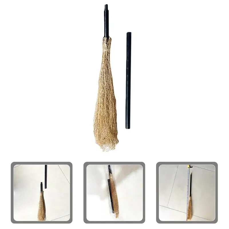 

Broom Halloween Witch Cosplay Halloween Toys Decor Prop Besom Costume Party Home Potters Harry Haunted House Accessories