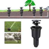 1/2" 3/4" Pulse Pop-Up Impact Sprinkler Head Adjustable Rocker Rotary Buried Sprinkler Flat Farmland Automatic Irrigation 3