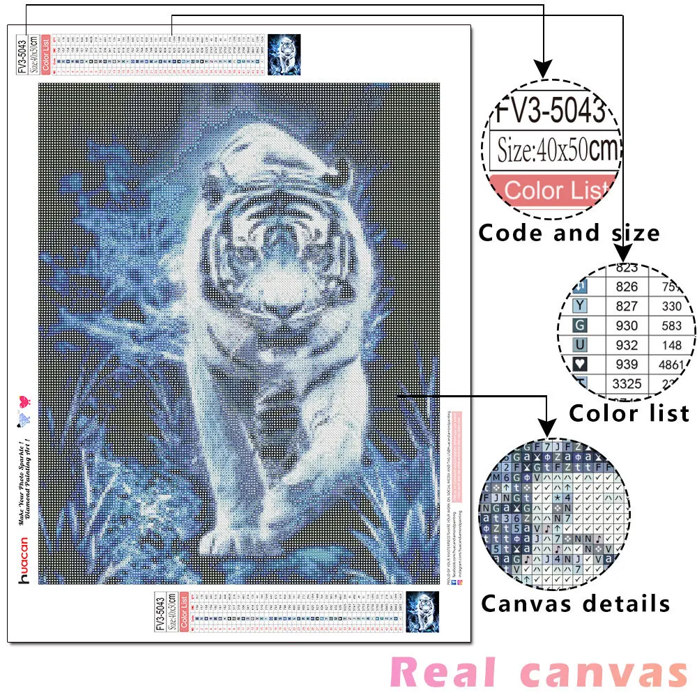 5D DIY Diamond Painting Tiger Crystal Ricamo Wall Sticker Decorazione Della Casa 23625945