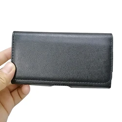 Universal Phone Waist Pack with Belt Clip - Fits 4.7 - 6.5 Devices (Black 6.5inch)