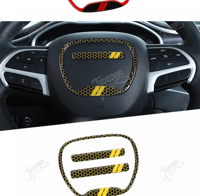 Auto-Zentralring Für Dodge Challenger/Charger - Lenkradverkleidung Schwarz ABS