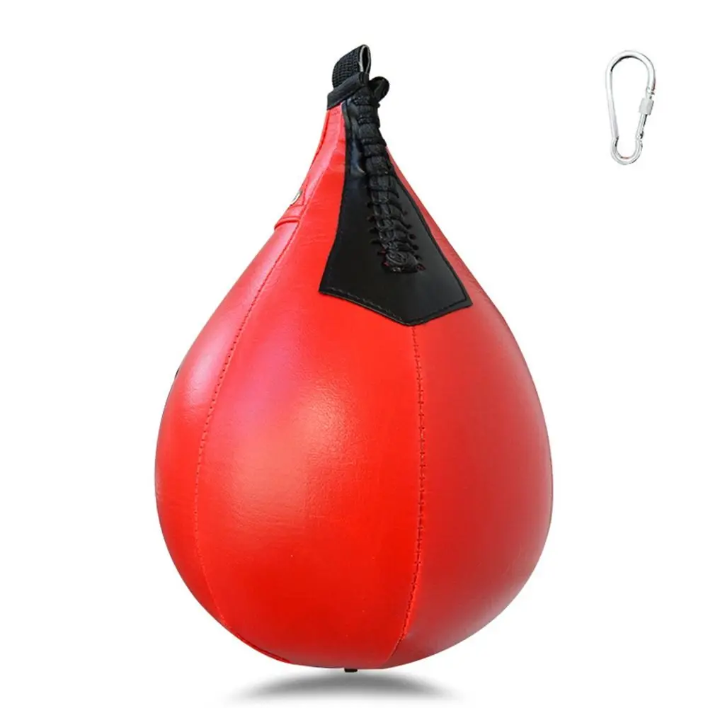 Leather Boxing Speed Bag Durable Muay Thai Heavy Duty Speed Reflex Bag Boxing MMA Fitness Fighting Hanging Punching Ball boxing speed ball