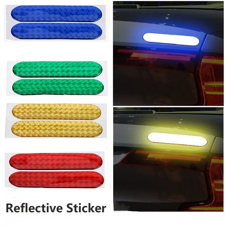 2pcssetCarDoorReflectiveStickerWarningTapeCarReflective