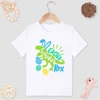 Dinosaur Creativity Print Pink Child T-Shirts Easter Saurus Rex Letters All-match Popular Exquisite Kids Tops Clothes Dropship 3