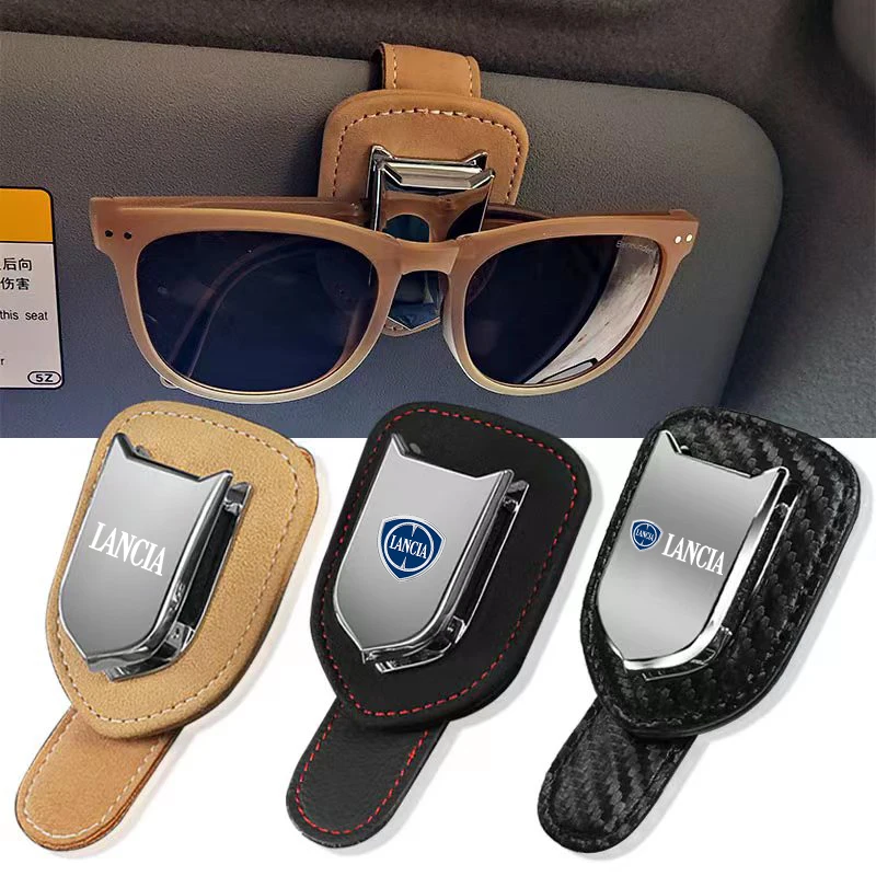 Car Eyeglass Holder Glasses Clip Sun Visor Storage For Lancia Thema