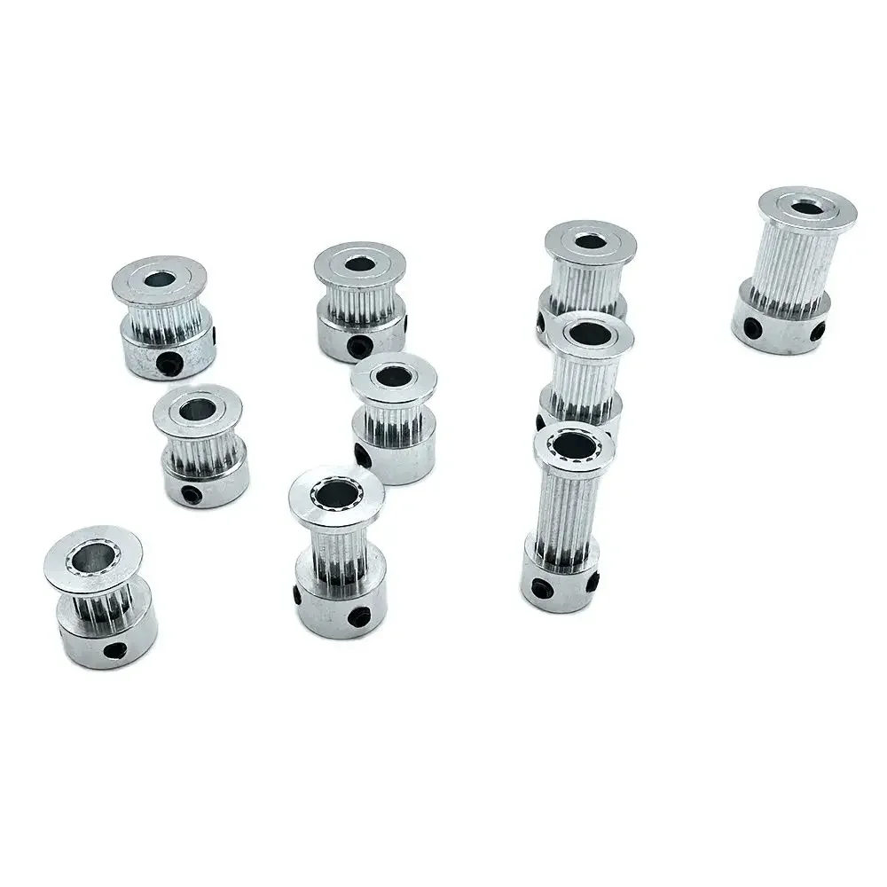 Timing Belt Pulley Belt Pulley Timing Pulley Fixed Pulley 2GT Pulley 12-24 Teeth Bore 4/5/6/6.35/8mm for Timing Belt Width 6mm 10mm 3D Printer CNC Parts fixed pulley timing belt pulley belt pulley timing pulley