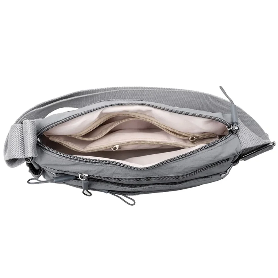 Multi-layer Casual Lightweight One-shoulder Cross-body Bags Women's Fashion Simple Commuting Middle-aged and Elderly Mother Sac 6