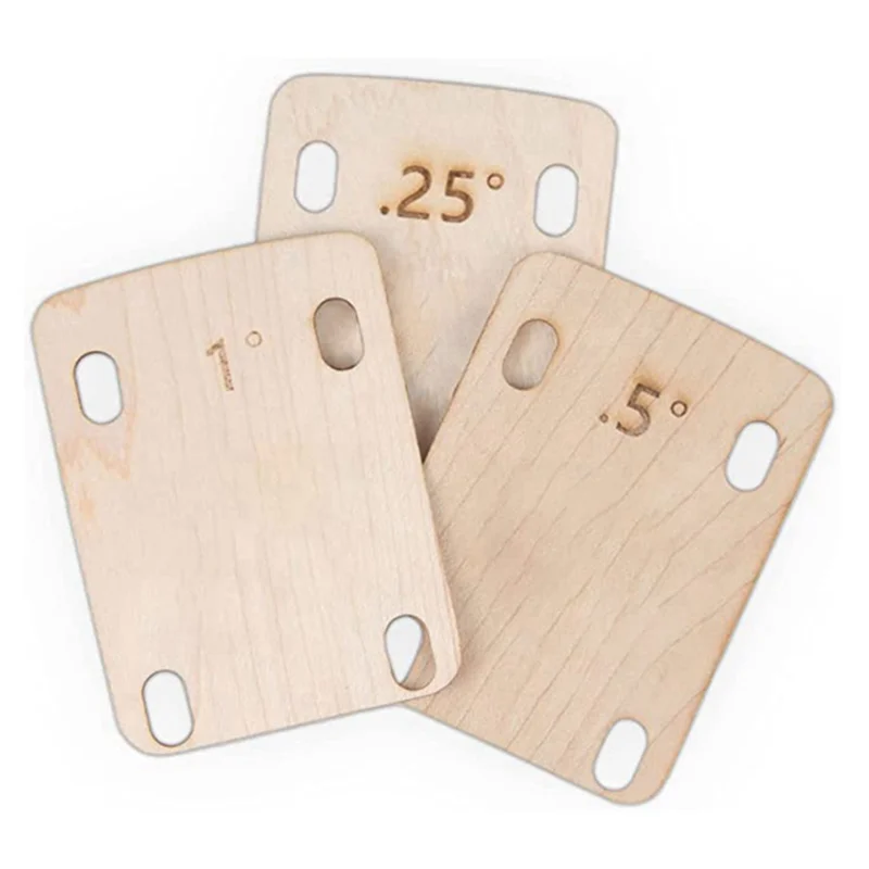 3 Piece Guitar Neck Pad, Made of Solid Maple, Protective Guitar Neck Pad for Bolt-on Neck