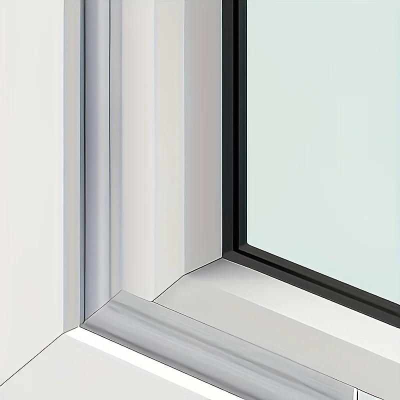 Self-Adhesive Weatherproof Sealing Strip - Wind, Dust, Rain, & Noise Barrier Tape for Sliding Doors (5m Roll)