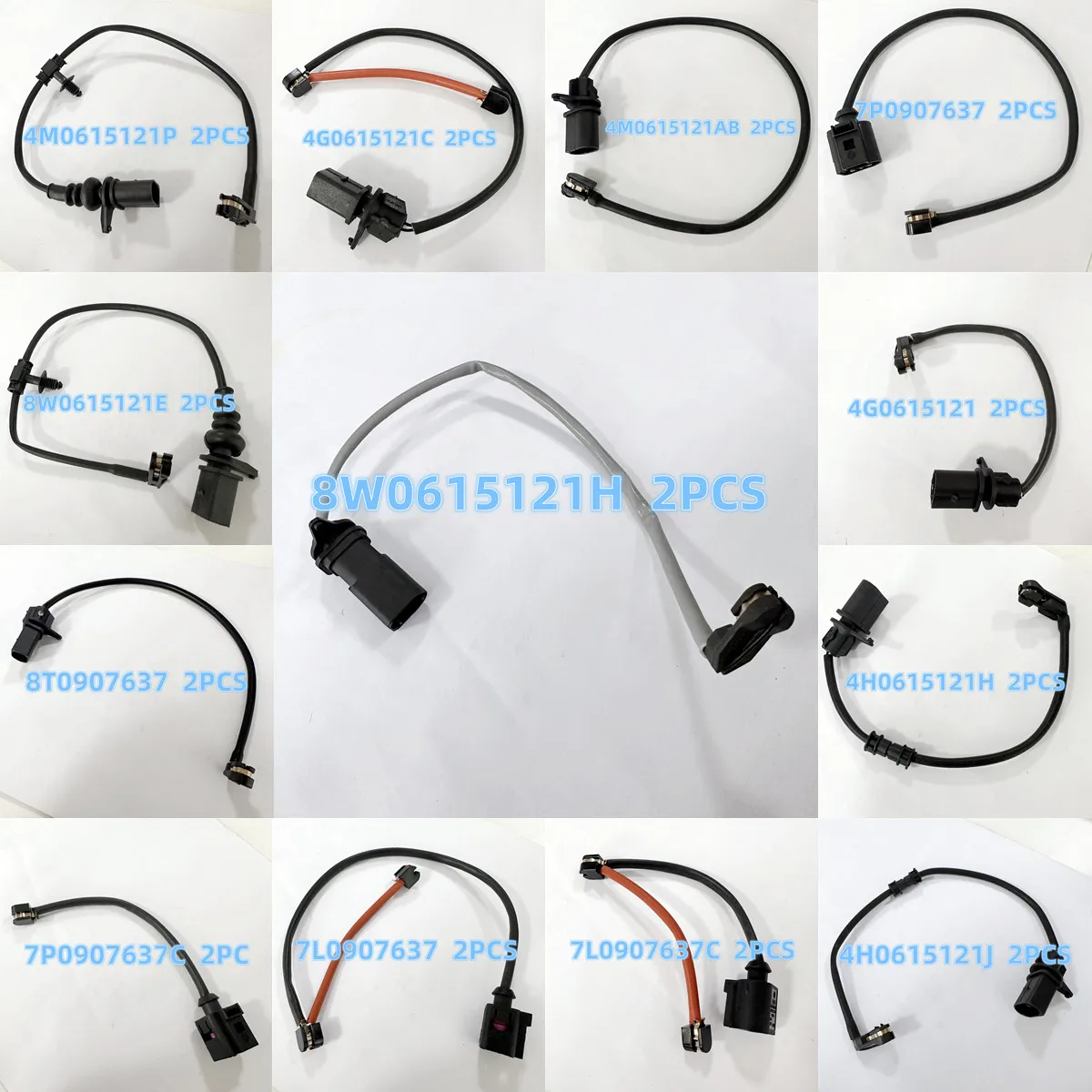 Cavo Sensore Di Allarme (Indicatore Di Usura Pastiglie Freno) Adatto Per Volkswagen Audi Porsche