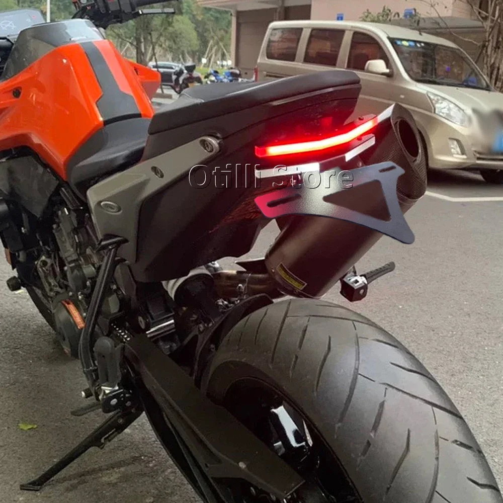 새로운 번호판 홀더 방향지시등 통합 번호판 홀더 숏테일 790 듀크 890 듀크 790DUKE 890DUKE 2018-2025용