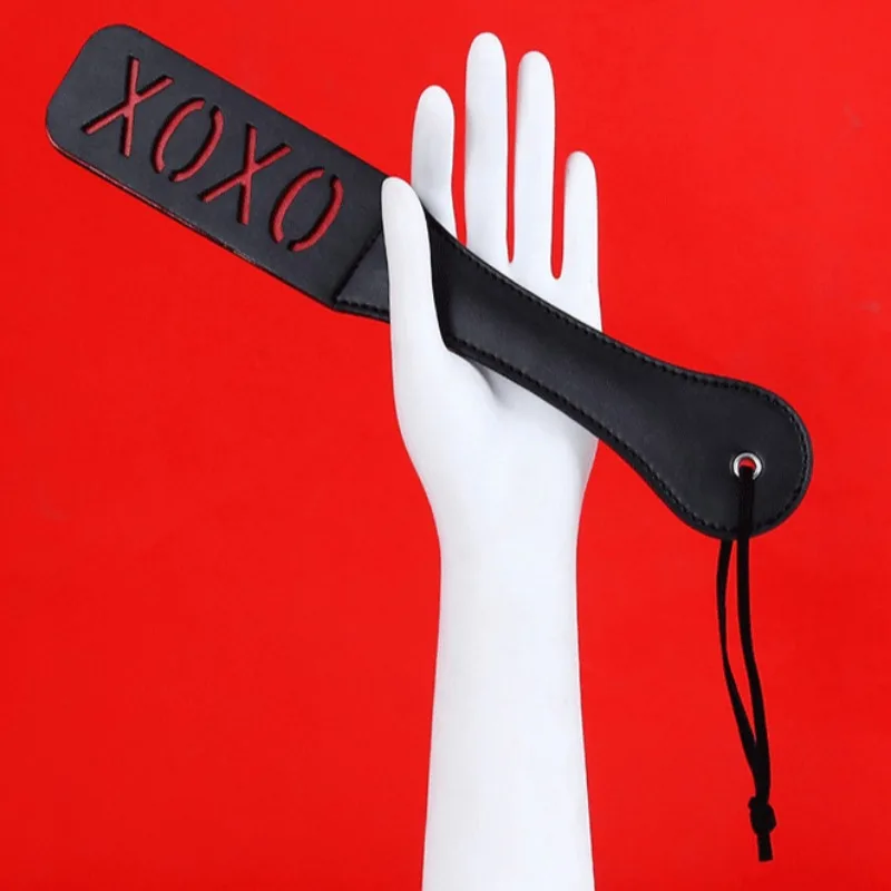32CM Leather Double-deck Spanking Paddle Sex Toy for Woman Men Paddle Spank Butt SM Sex Whip Fetish Bondage Erotic Toys sex party toys,erotic sex toy,sex toys,sex bondage toys