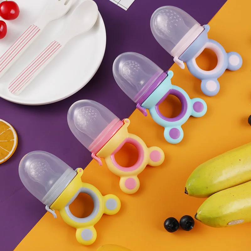 1pcs Silicone Baby Pacifier Infant Nipple Soother Toddler Kids Pacifier Feeder Fresh Fruit Food Newborn Girl Boy Feeding Nipple silicone pacifier