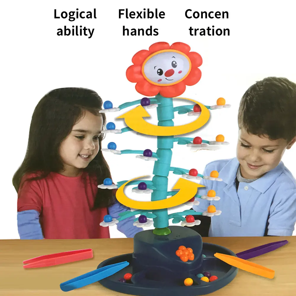 Kids Electric Shaking Swing Sunflower Party Interactive Tabletop Challenge Game Toys Parent Child Interaction Tabletop Game 6