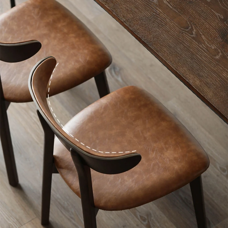 Simple Wood Restaurant Chair Japanese Ergonomic Makeup Unique Restaurant Chairs Bedroom Camping Cadeiras De Jantar Furnitures