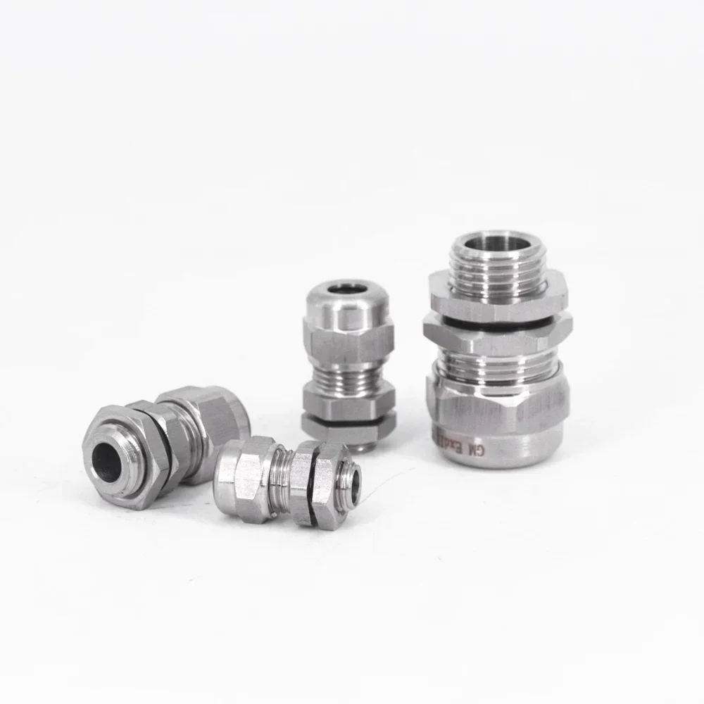 M6 M8 M10 M12 M14 M16 M18 Metric Cable Gland Waterproof Explosion Proof 304 Stainless Steel Connector electrical connector,cable gland