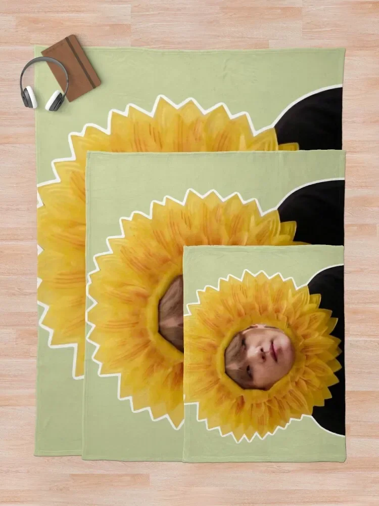 Sunflower Yoongi/SUGA Throw Blanket Throw And Blanket From Fluff Flannels Blanket Summer Bedding Blankets 5