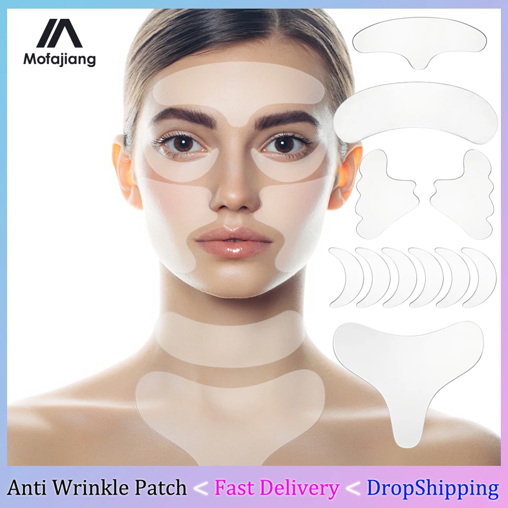 Silicone Anti Wrinkle Removal Patches Sticker Face Lift Tapes Reusable