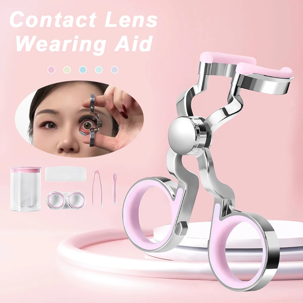 Contact Lens Application and Removal Aid with Storage Solution